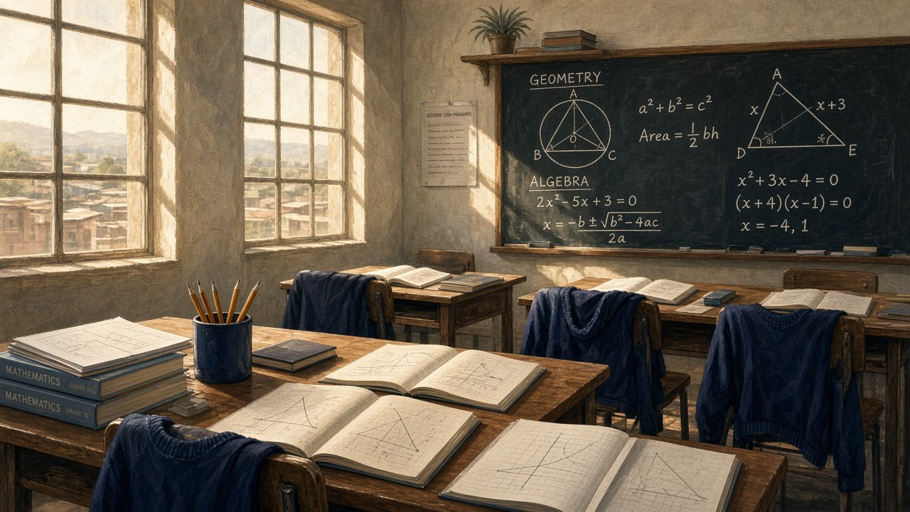learners at a township school at golden hour, representing corporate social investment programmes