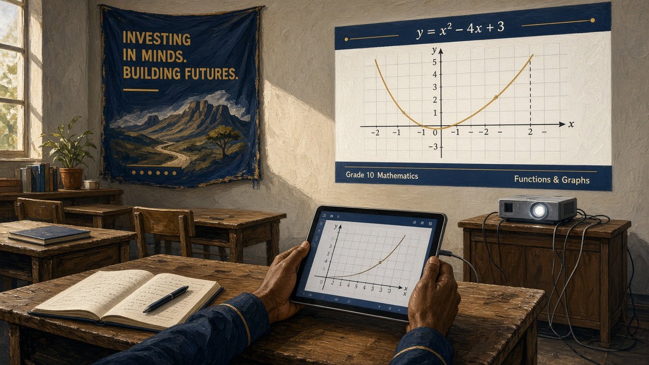 digital teaching equipment and technology in a modern classroom