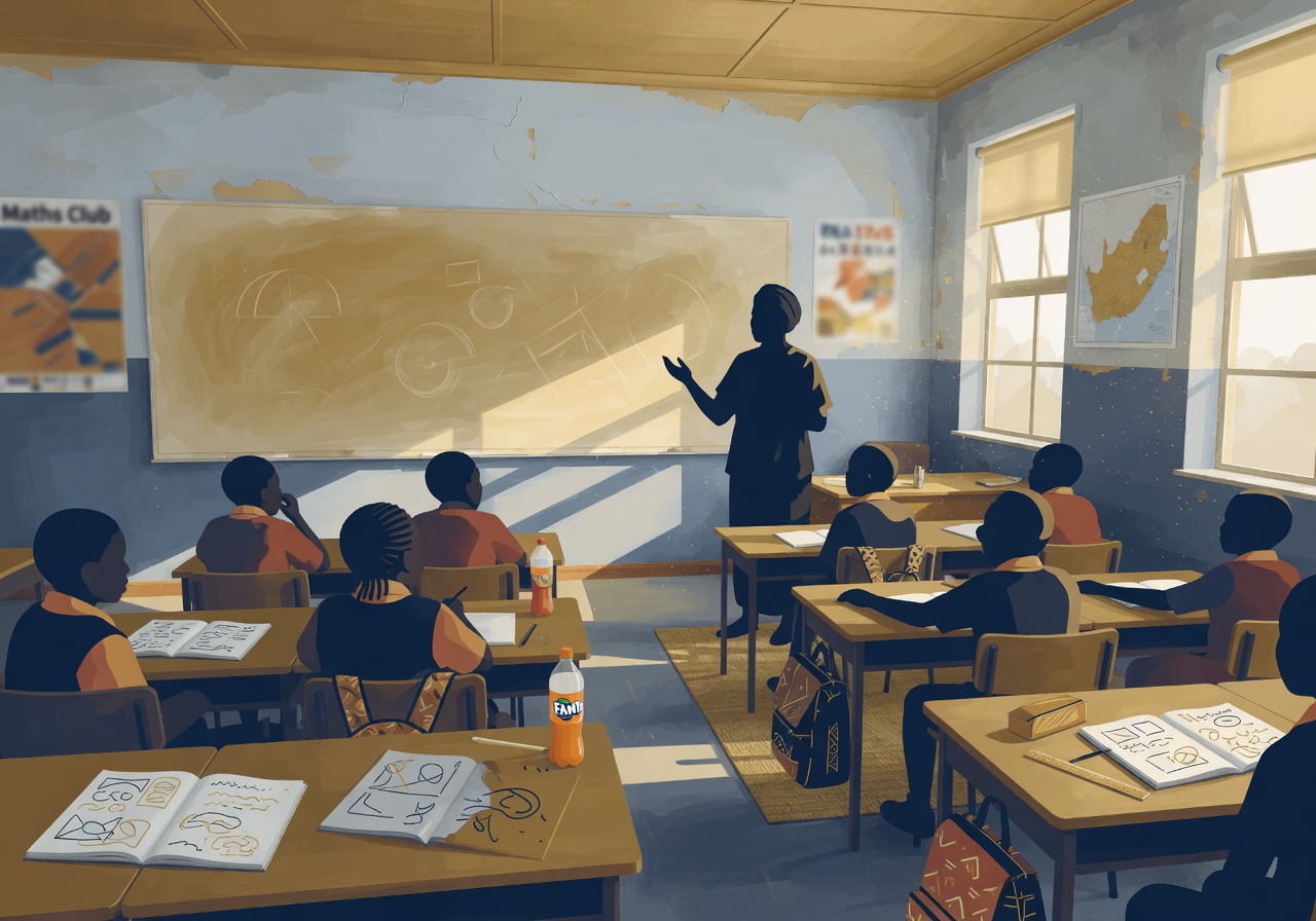 STEM workshop in a South African classroom
