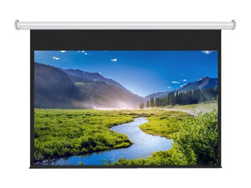Pull-down projection screen
